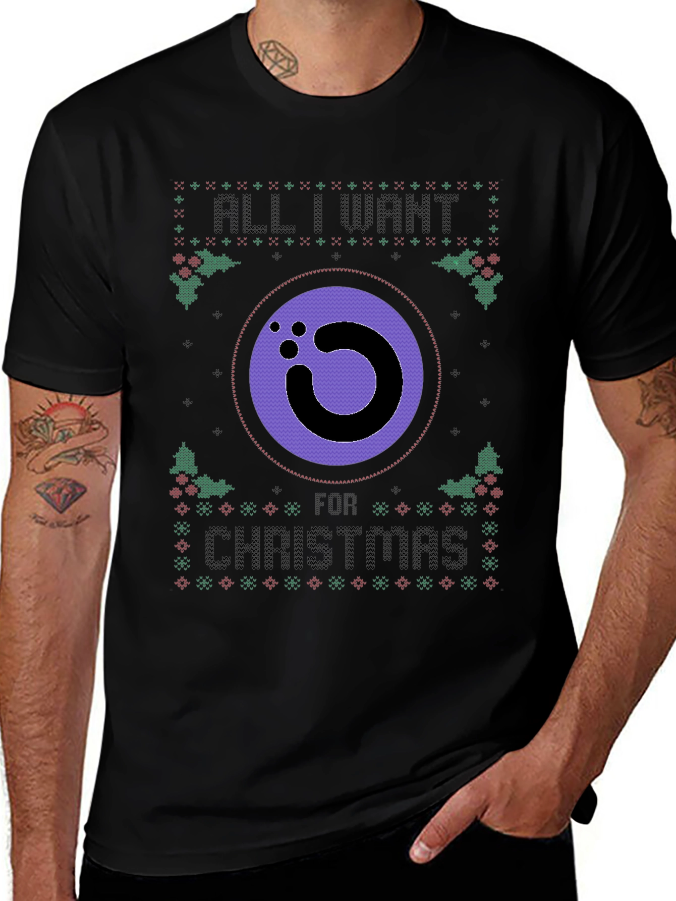 Variant 2 of All I Want Christmas Bowling Ugly T-Shirt
