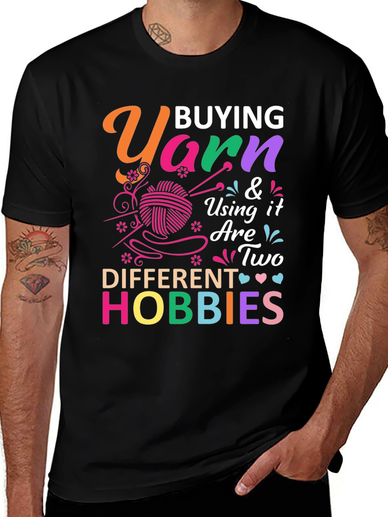 Yarn Hobbies Graphic T-Shirt