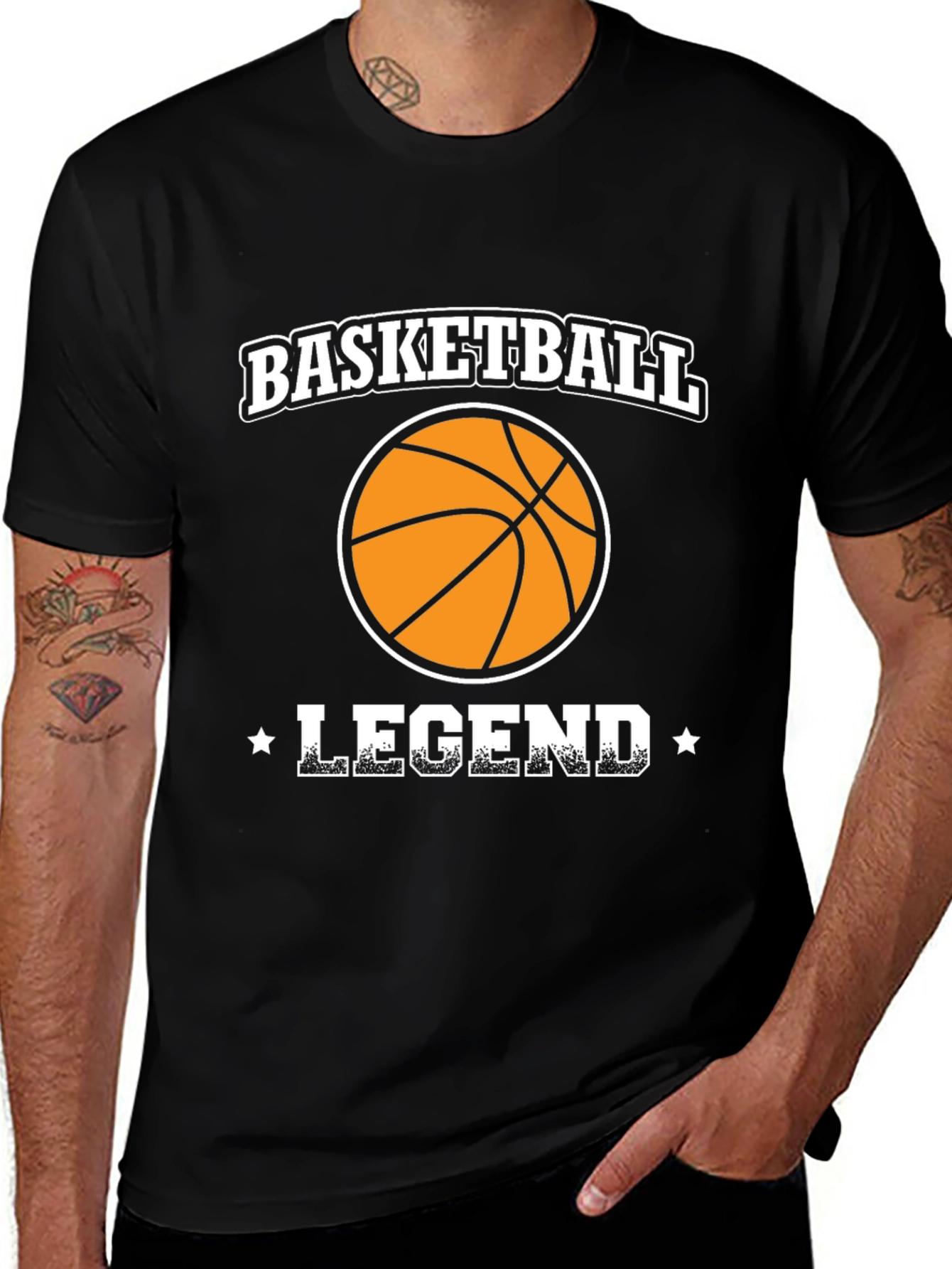Variant 16 of Basketball Legend Black T-Shirt