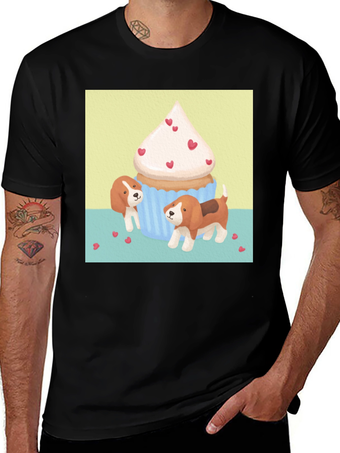 Variant 11 of Dog and Cupcake Graphic Tee