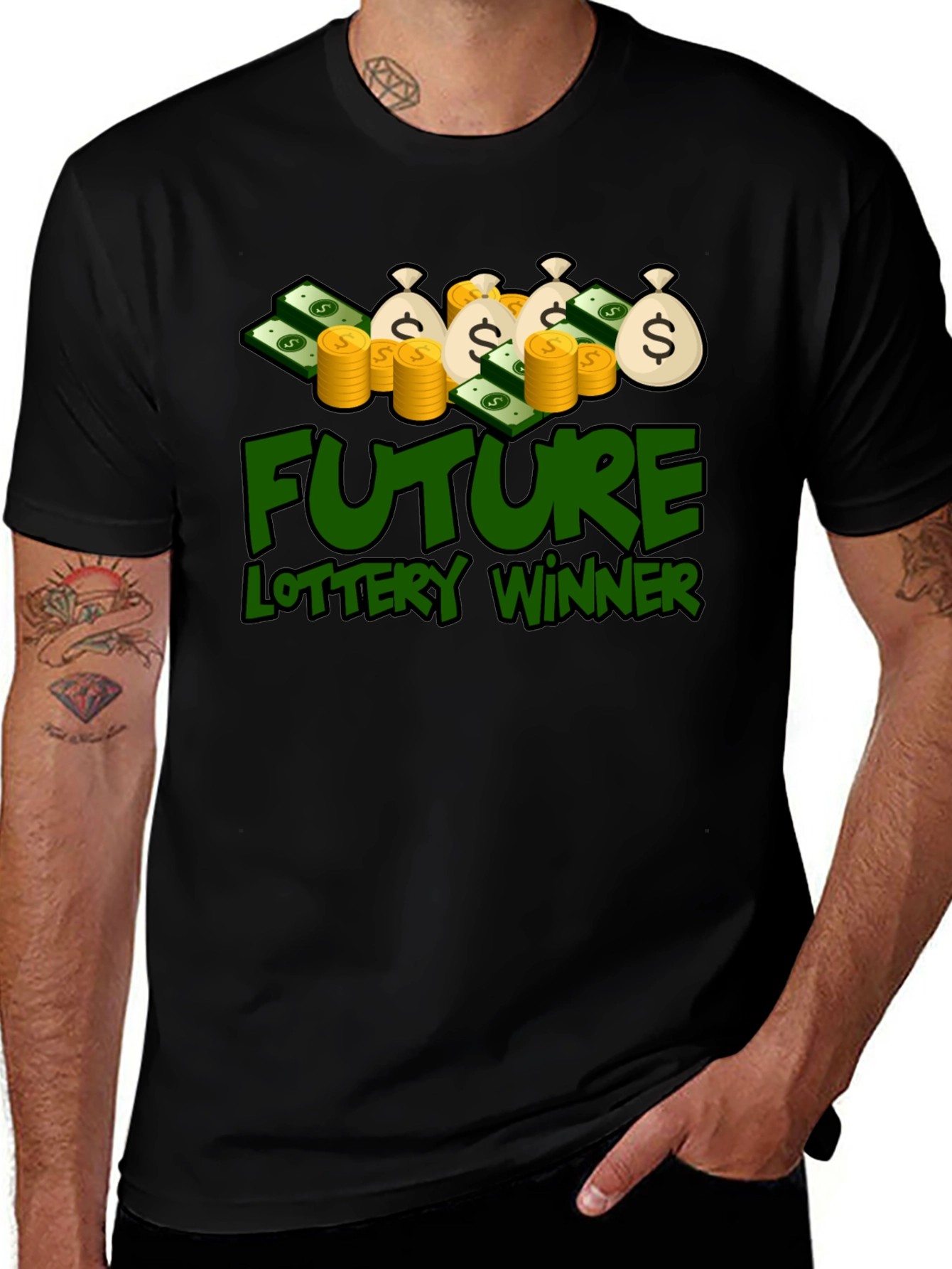 Variant 14 of Future Lottery Winner Graphic Tee - Lucky Design