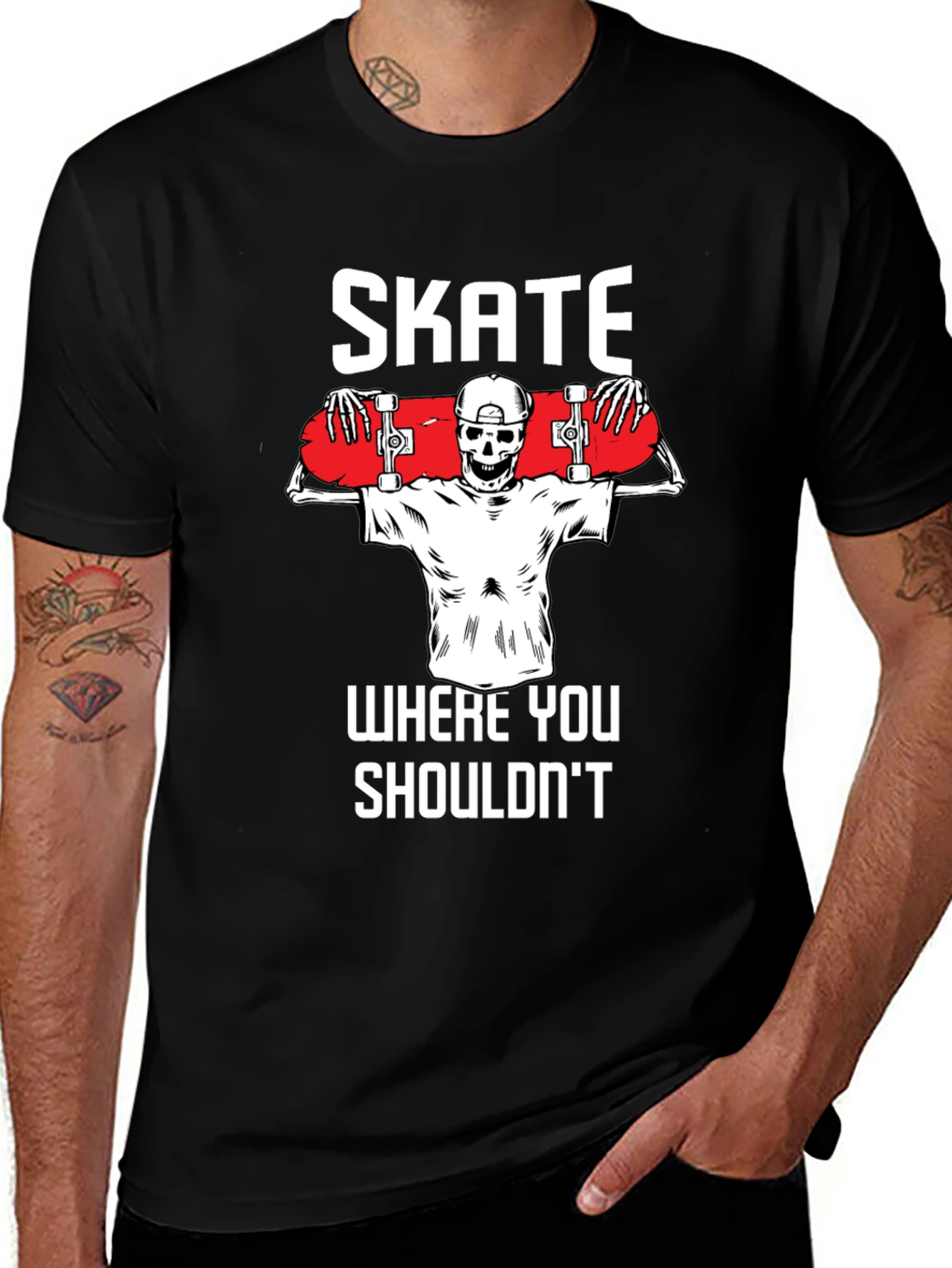 Variant 5 of Skate Where You Shouldn't T-Shirt