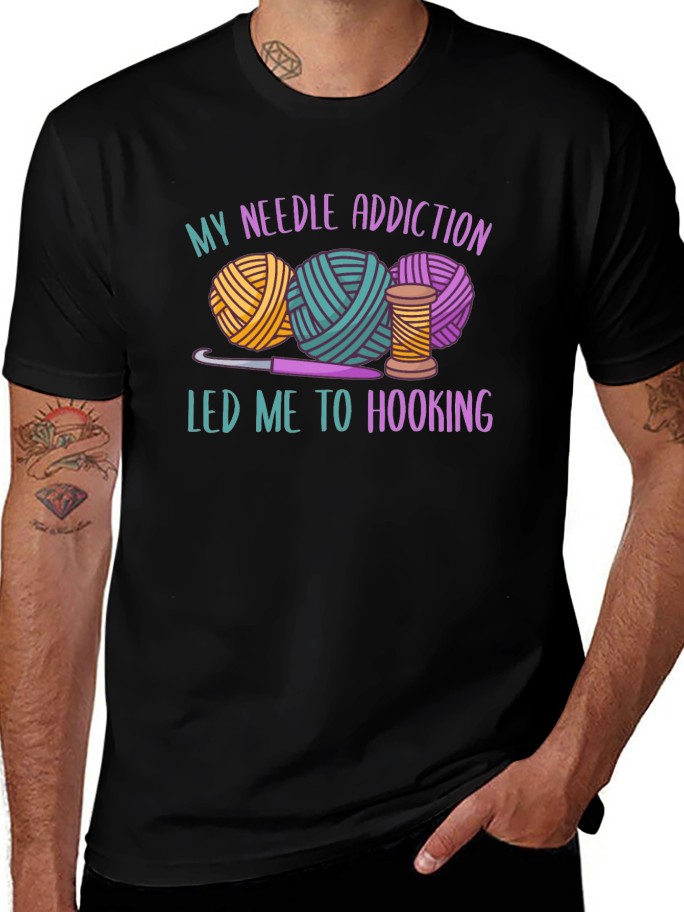 Variant 15 of Needle Addiction Hooking T-Shirt