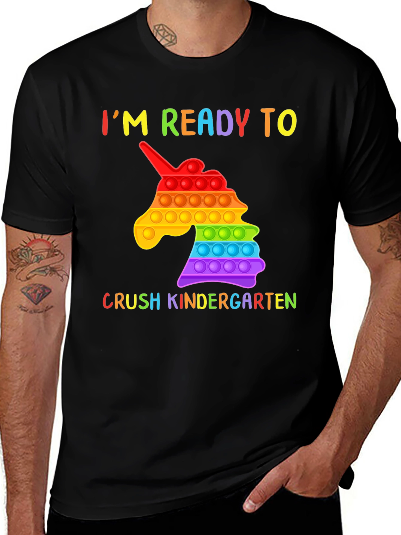 Variant 24 of Ready to Crush Kindergarten Unicorn Pop T-Shirt
