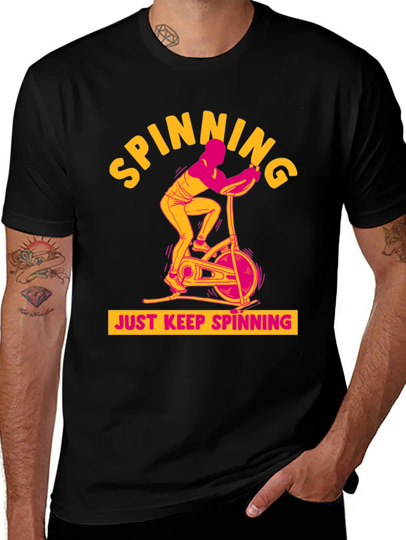 Variant 28 of Spinning T-Shirt - Just Keep Spinning