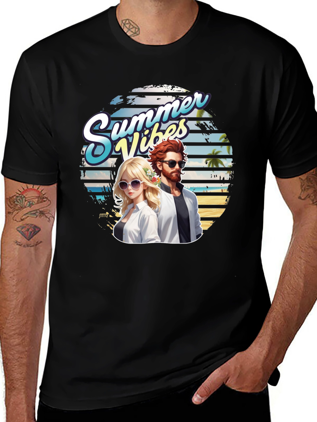 Variant 3 of Summer Vibes Graphic T-Shirt