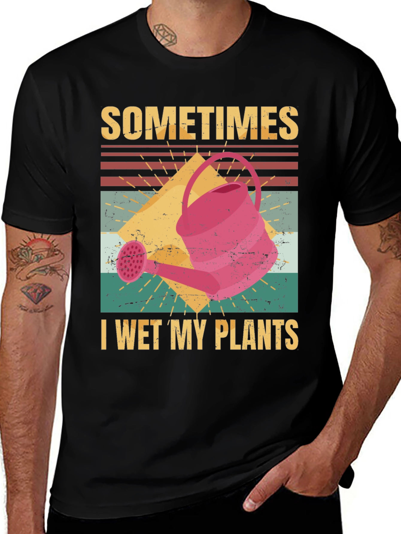 Variant 29 of Sometimes I Wet My Plants Graphic T-Shirt