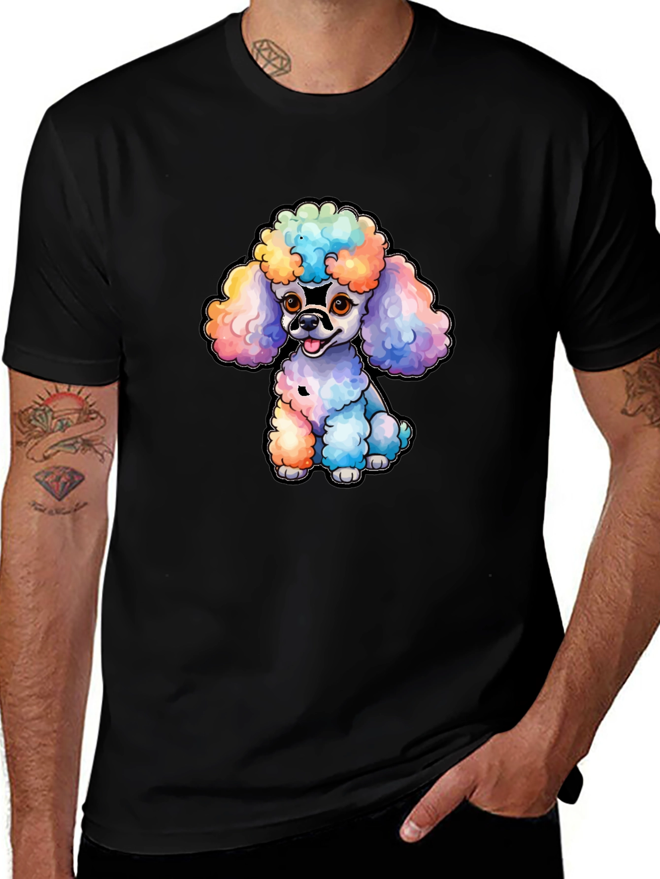 Variant 24 of Poodle T-Shirt - Colorful Dog Design