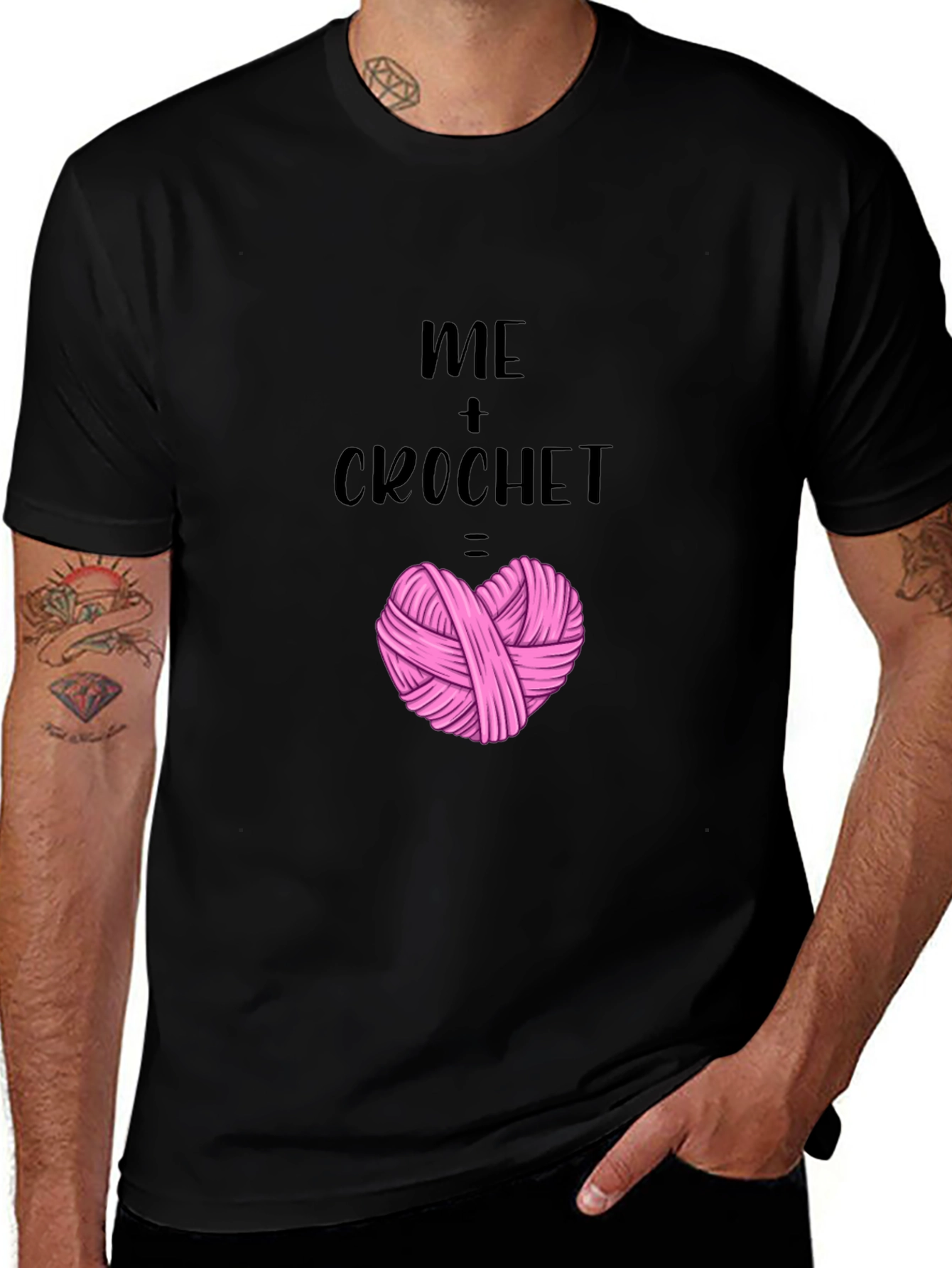 Variant 16 of Me + Crochet Heart T-Shirt - Yarn Lover Tee
