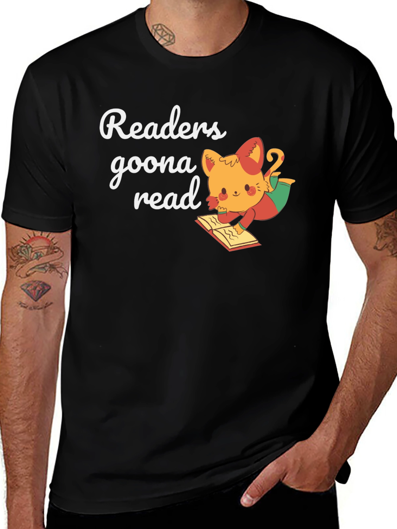 Variant 26 of Readers Gonna Read Black Graphic Tee