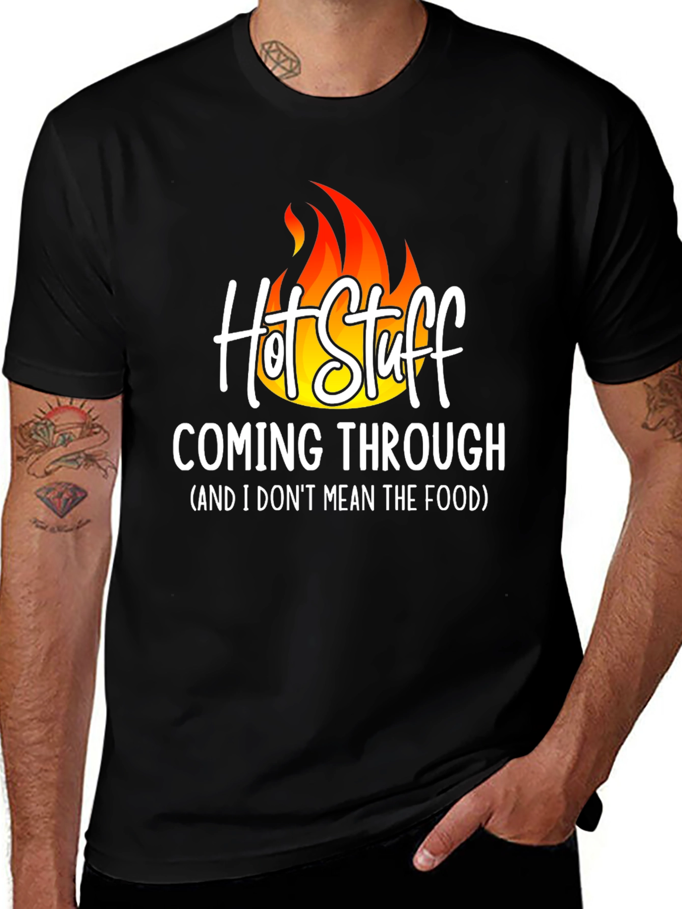 Variant 5 of Hot Stuff Men's T-Shirt - Humorous Graphic Tee
