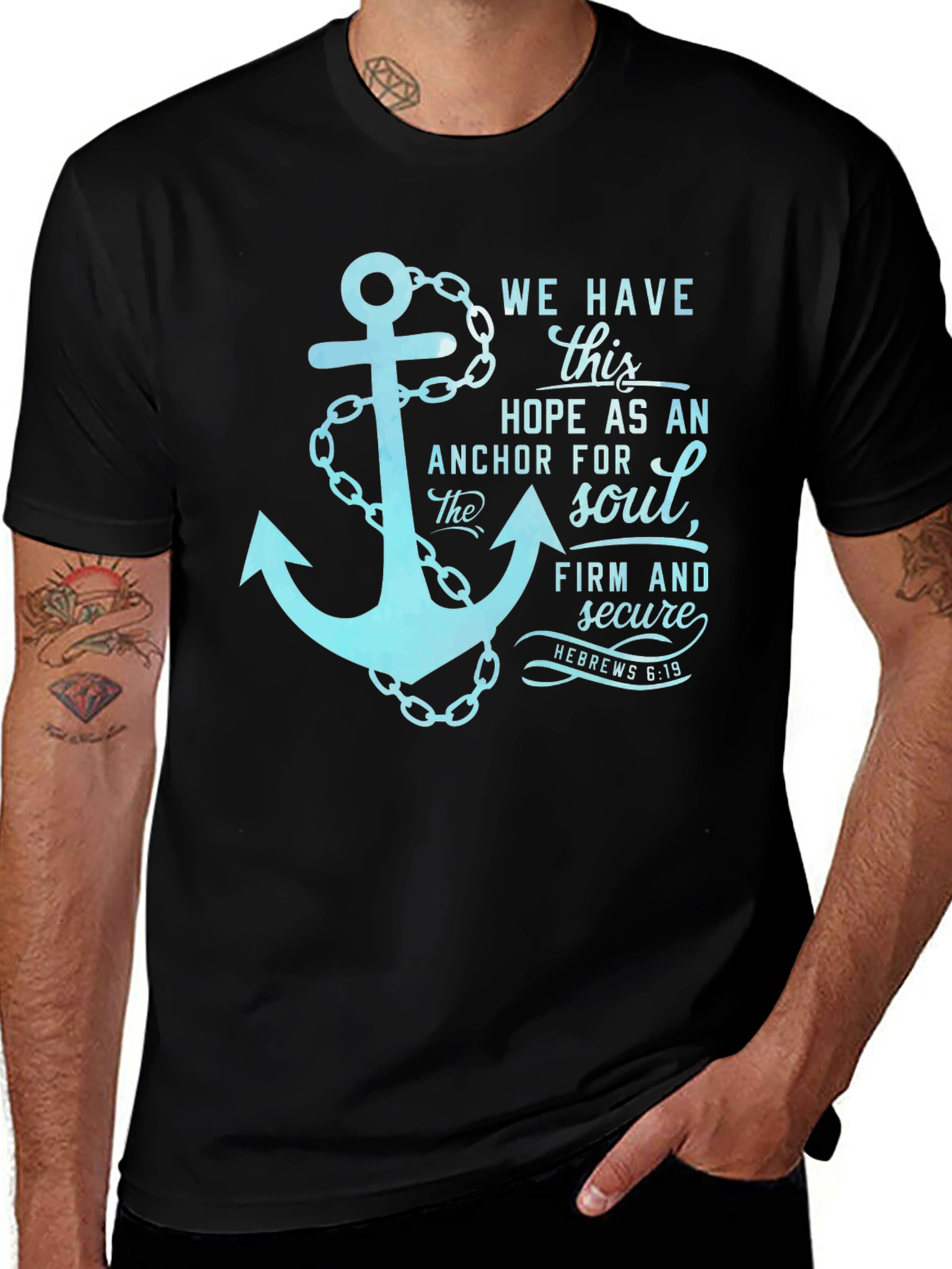Faith Anchor T-Shirt - Hebrews 6:19 Christian Tee