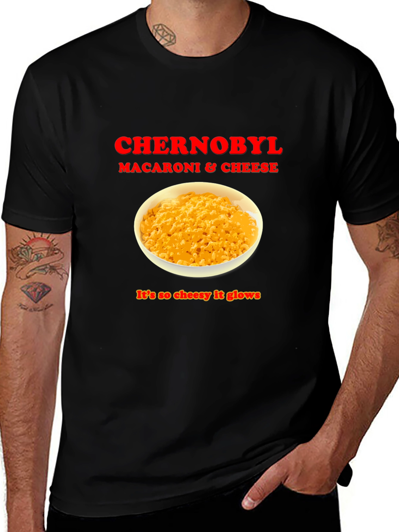 Variant 10 of Chernobyl Macaroni & Cheese Novelty T-Shirt