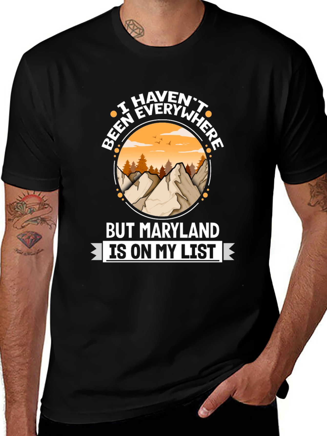 Variant 29 of Maryland Travel List T-Shirt