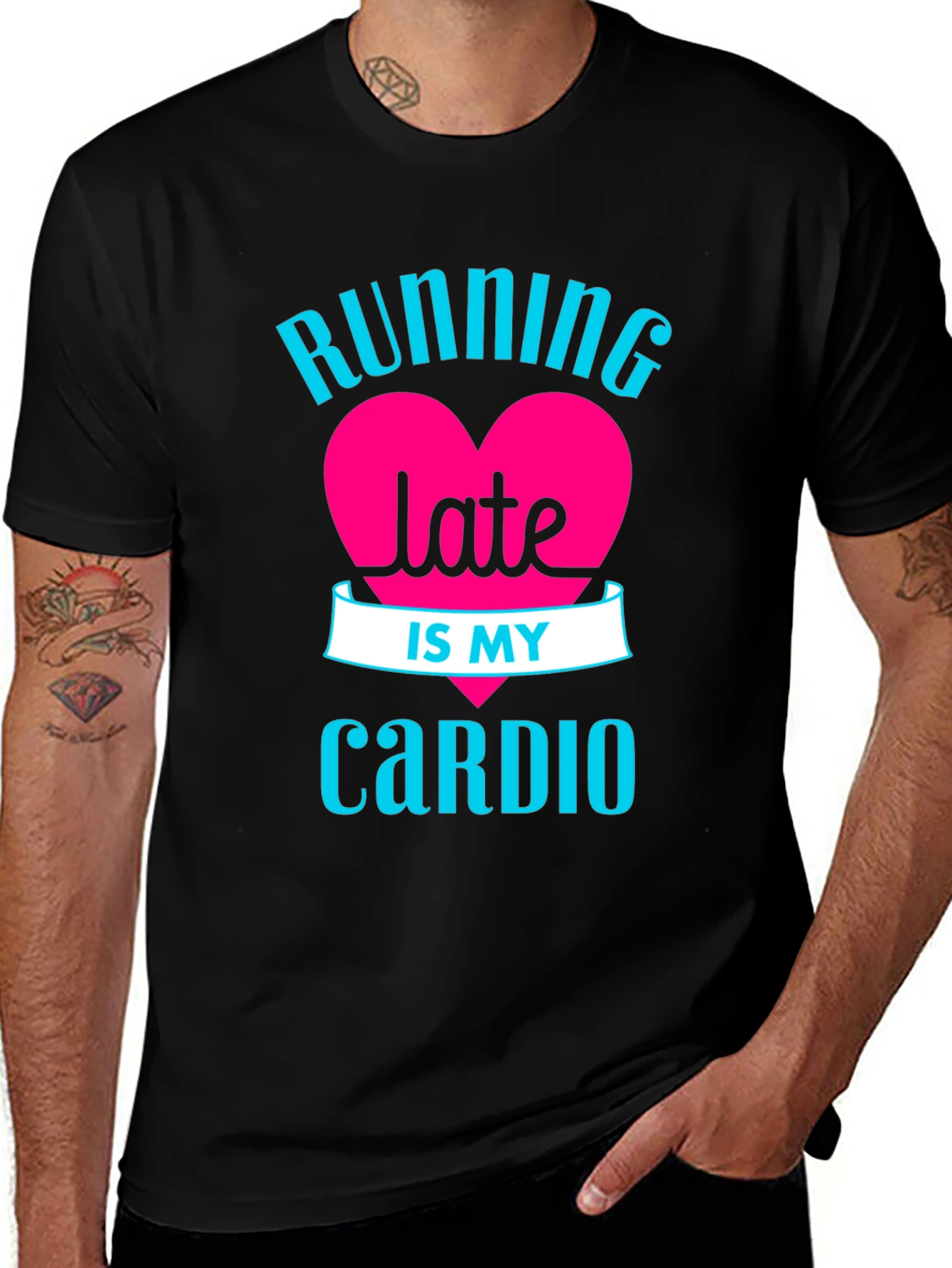 Variant 11 of Running Late is My Cardio - Graphic Tee