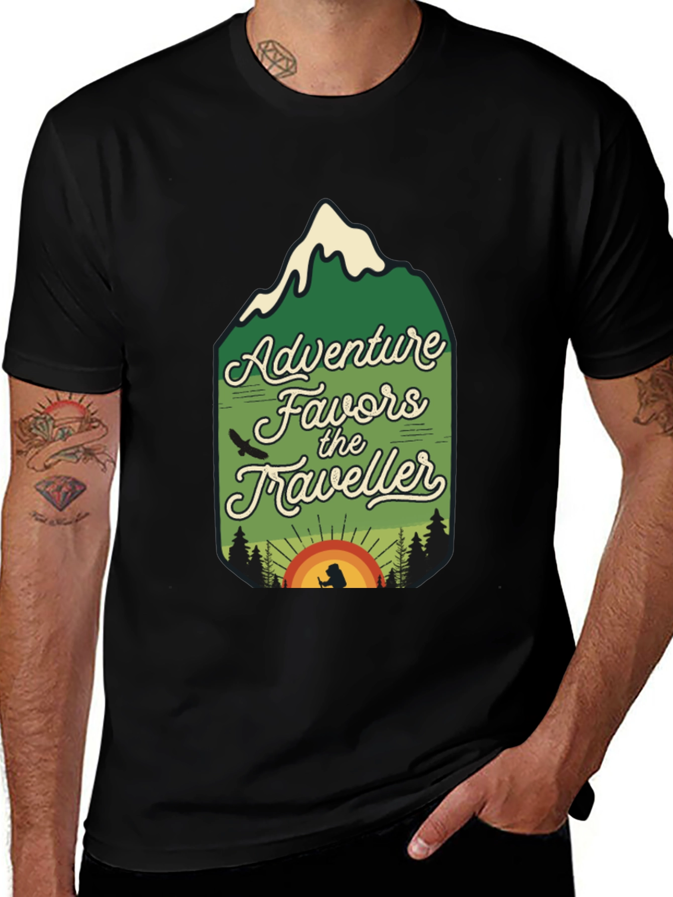 Variant 18 of Adventure Favors the Traveler T-Shirt