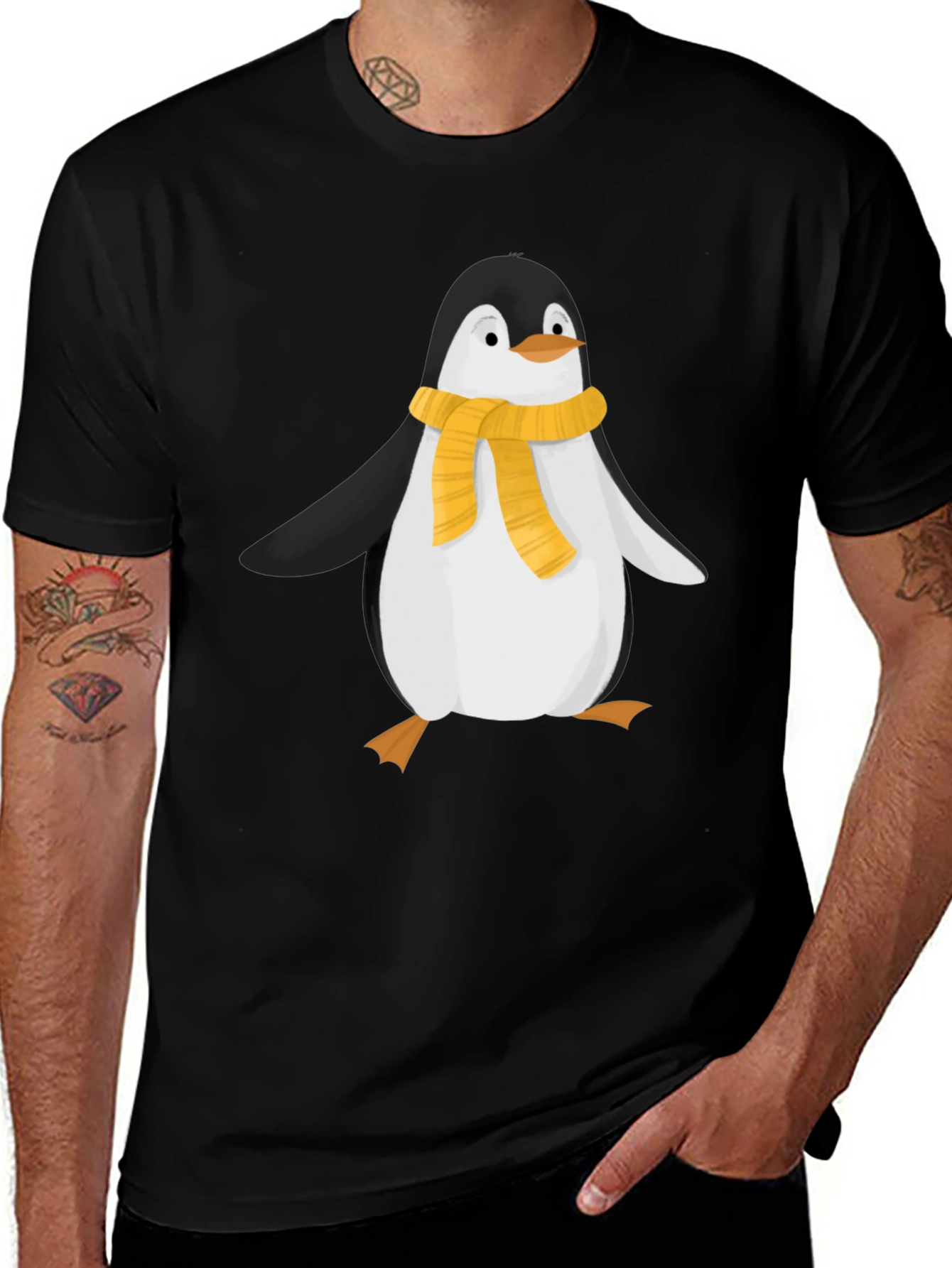 Variant 23 of Penguin Scarf Graphic T-Shirt
