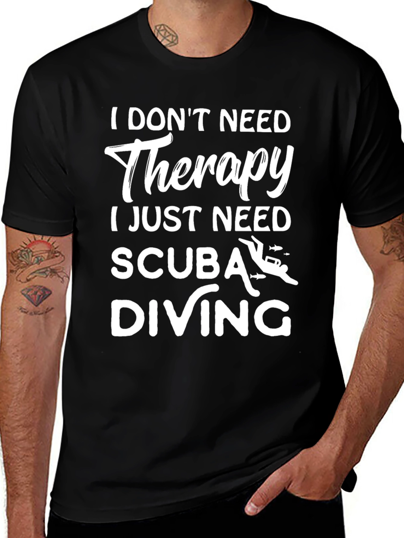 Variant 24 of Scuba Diving Therapy T-Shirt | Diver Apparel