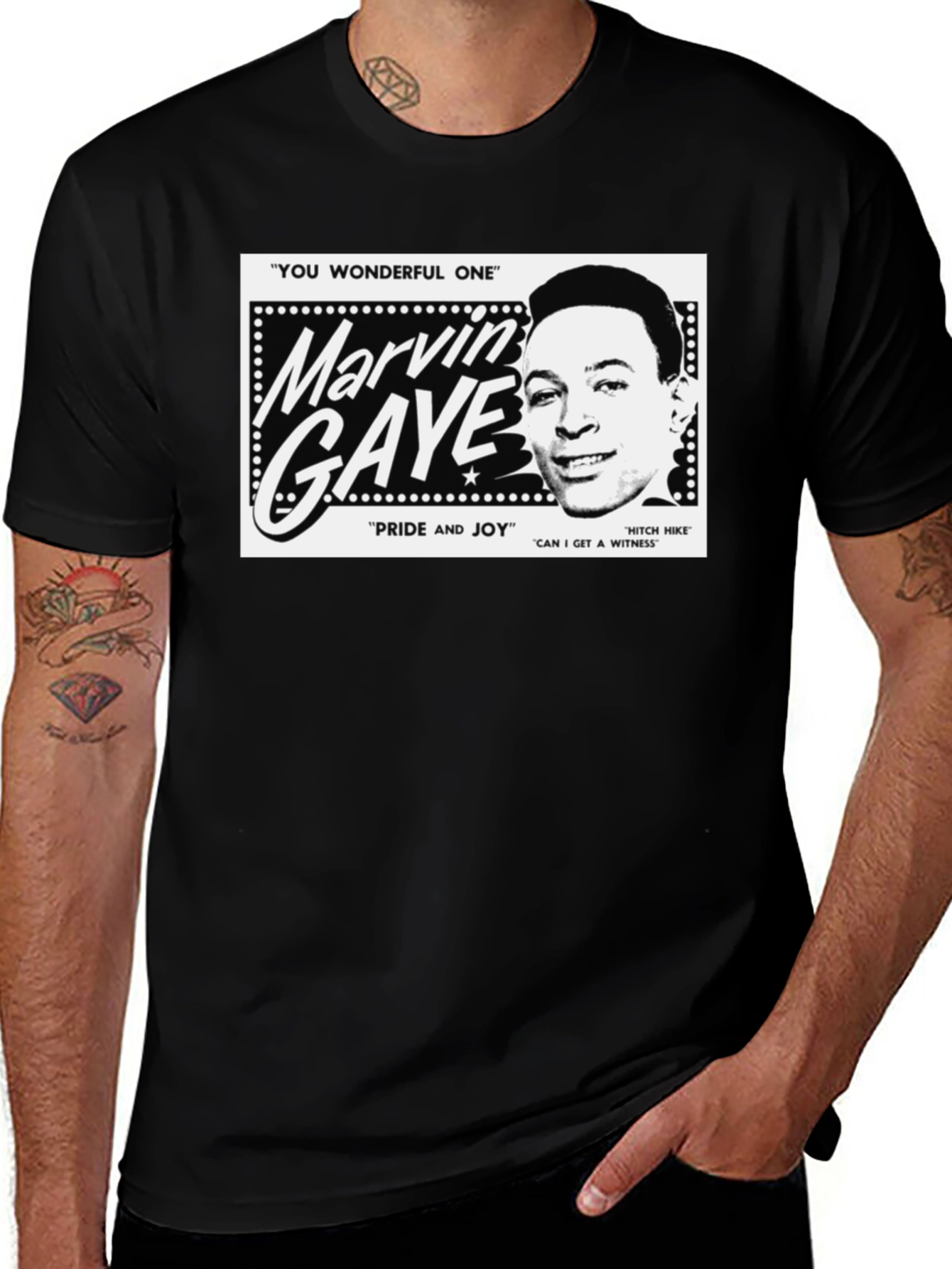 Variant 7 of Marvin Gaye Graphic T-Shirt - Soulful Style