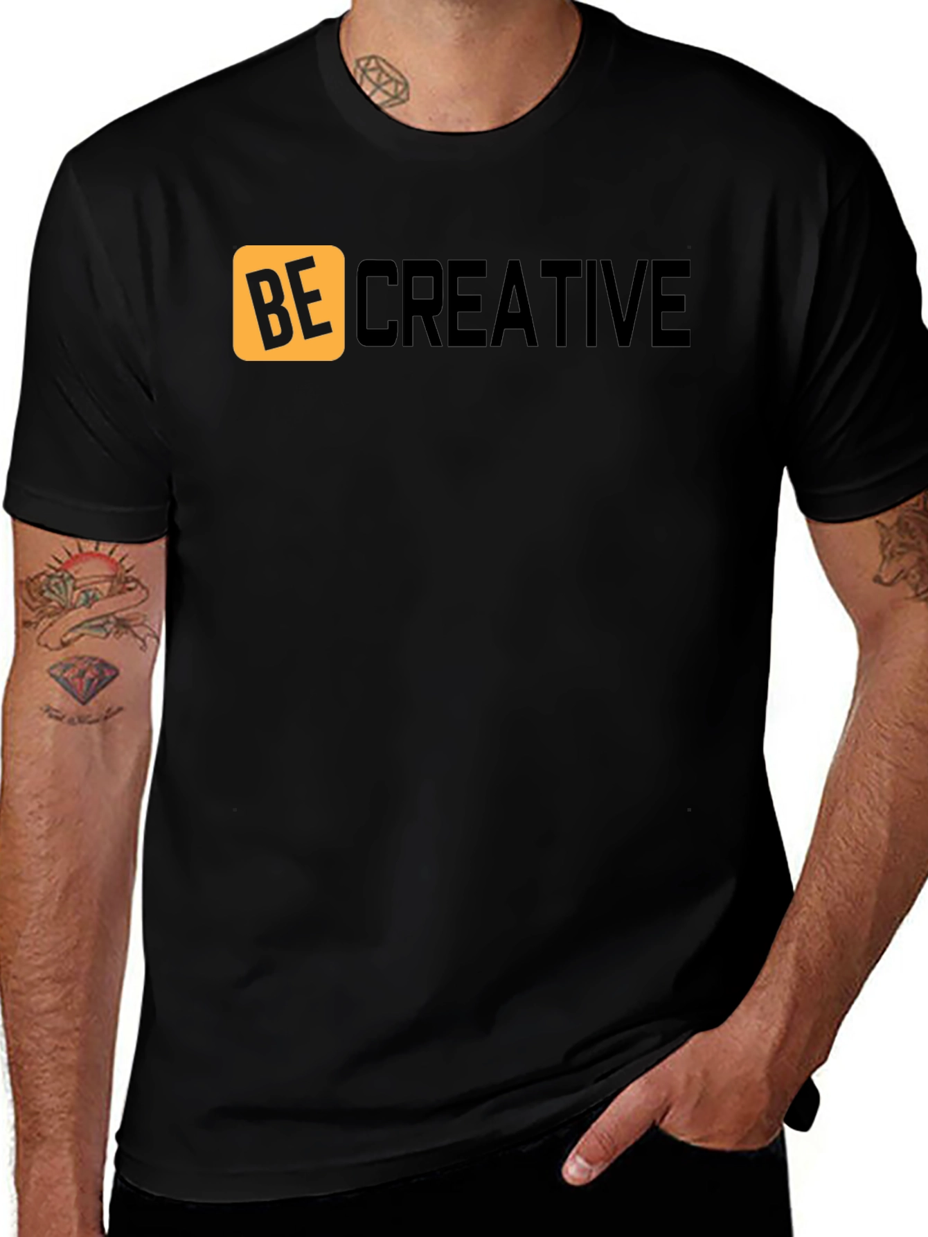 Variant 3 of Be Creative Graphic T-Shirt - Soft Cotton Blend