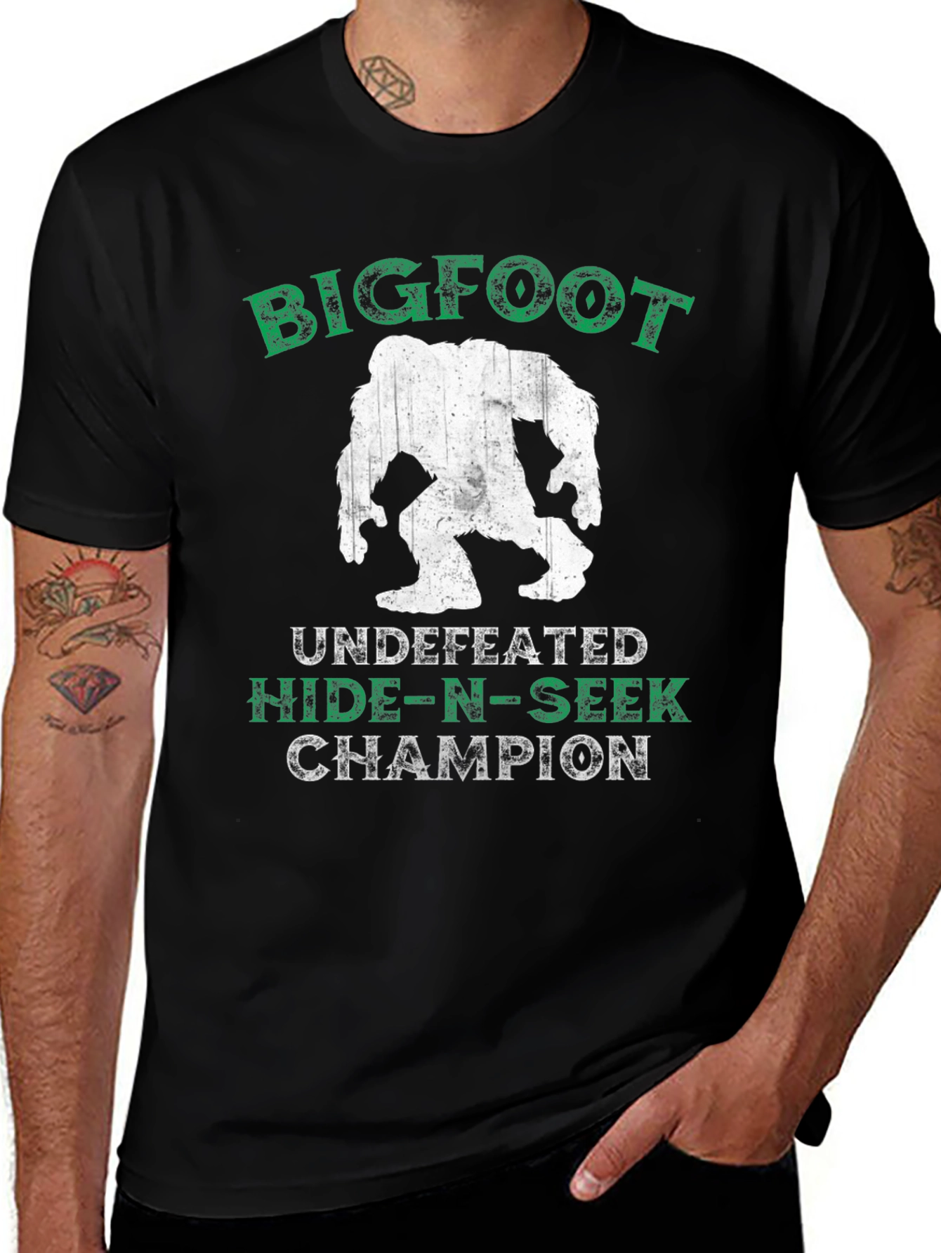 Variant 21 of Bigfoot Hide-n-Seek Champion Graphic T-Shirt
