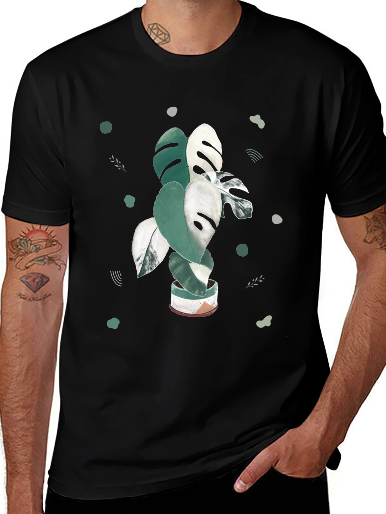 Variant 27 of Monstera Plant Graphic T-Shirt