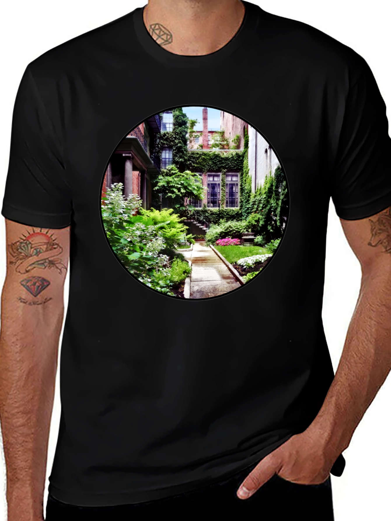 Variant 7 of Lush Garden View Graphic T-Shirt