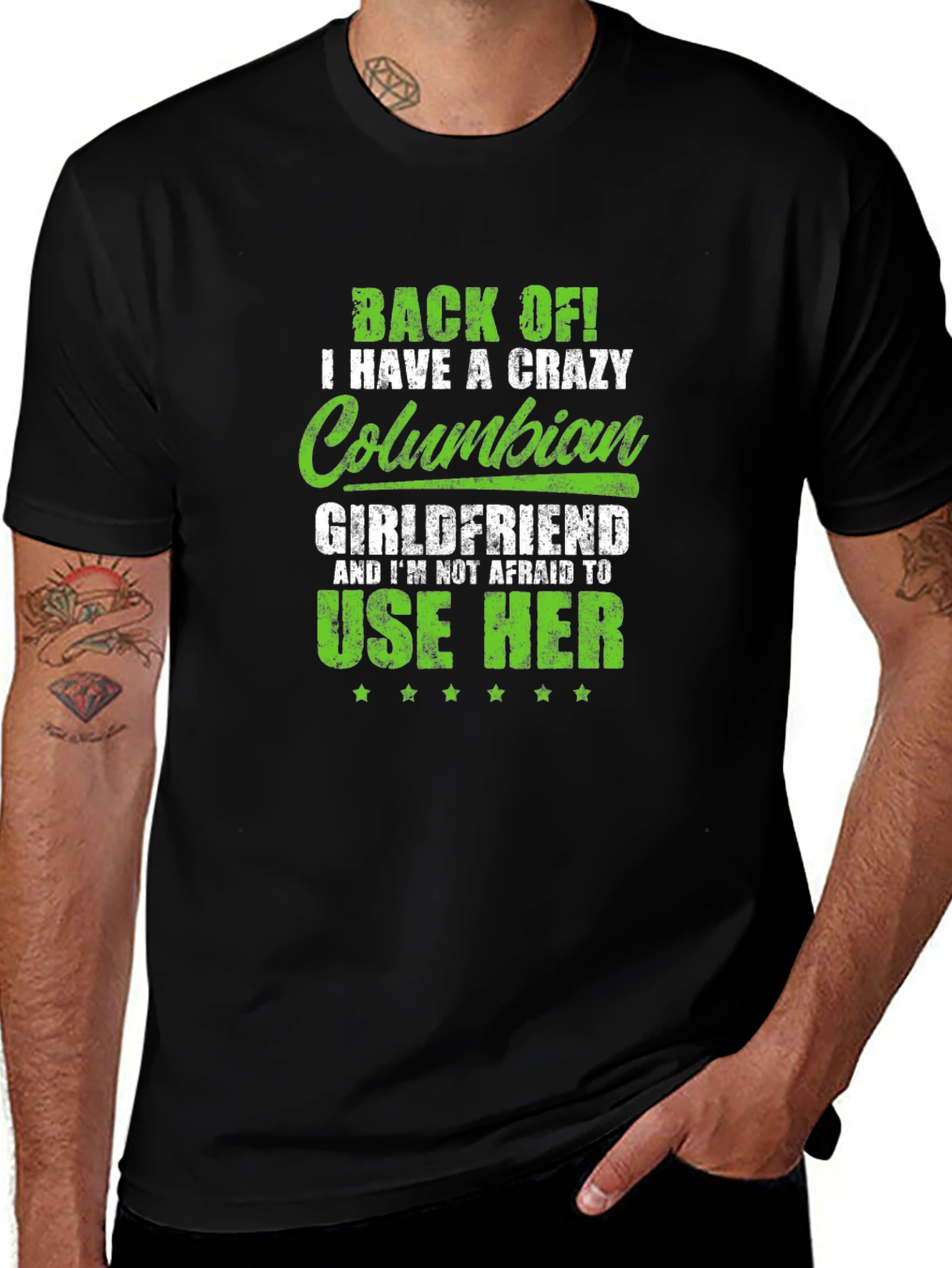 Variant 29 of Crazy Colombian Girlfriend Graphic T-Shirt