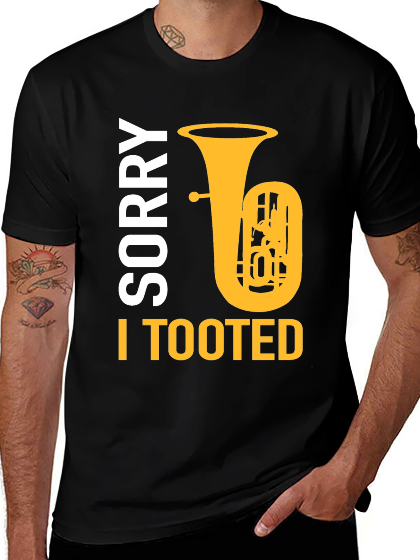 Variant 29 of Sorry I Tooted Tuba Graphic Tee