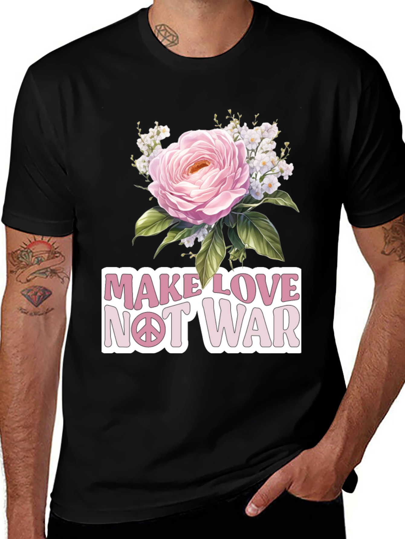 Variant 5 of Make Love Not War Graphic T-Shirt