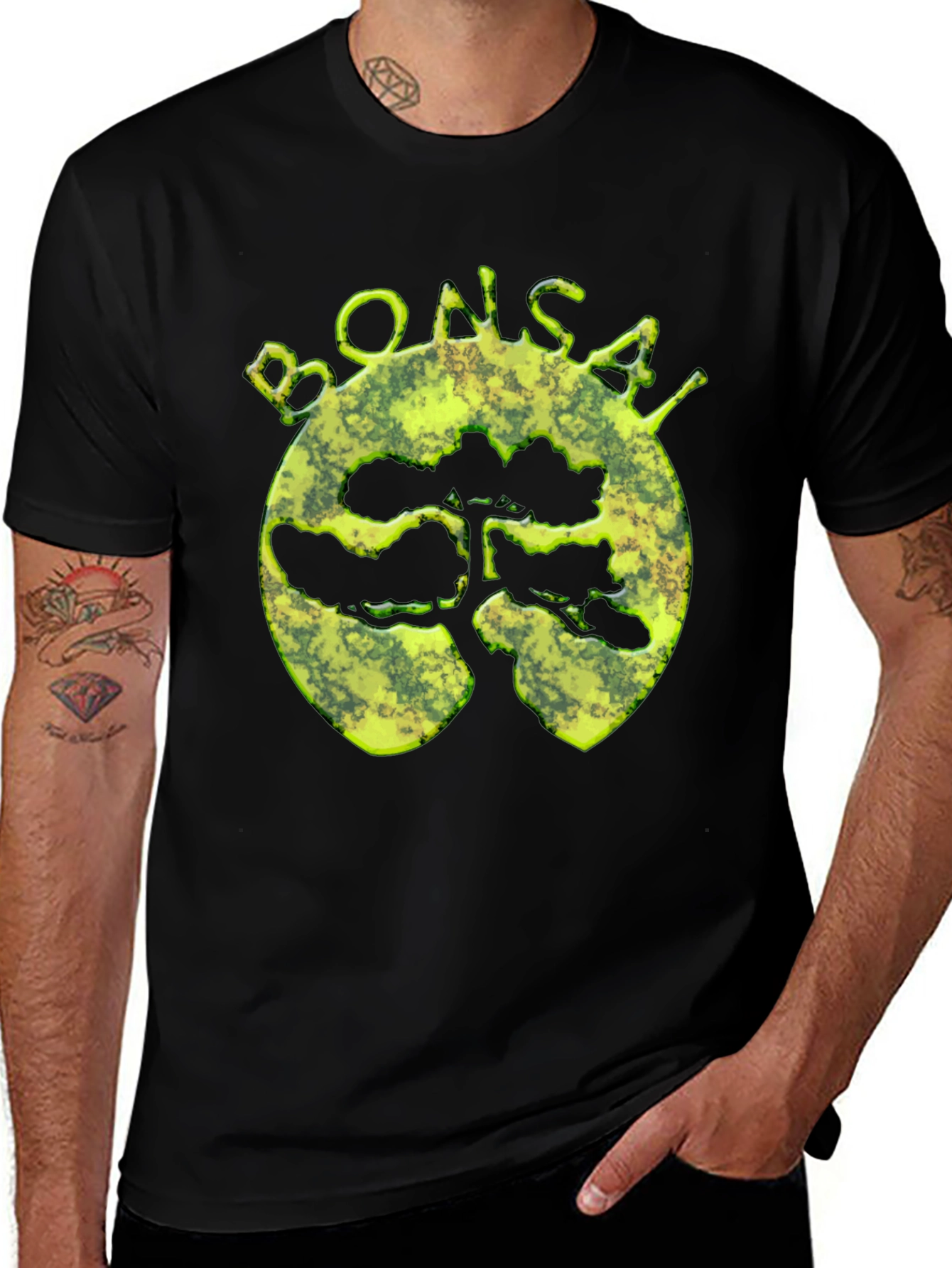 Bonsai Tree Graphic T-Shirt
