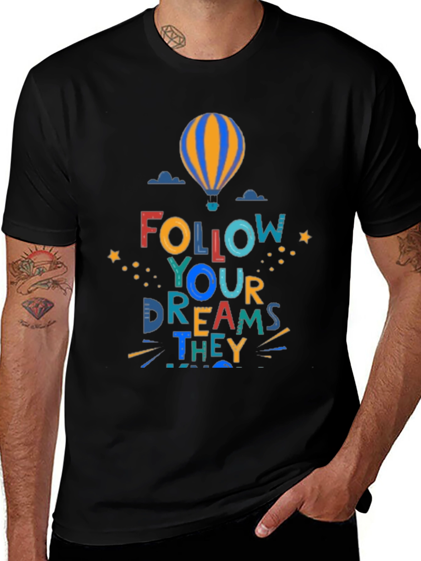 Variant 15 of Follow Your Dreams Graphic T-Shirt