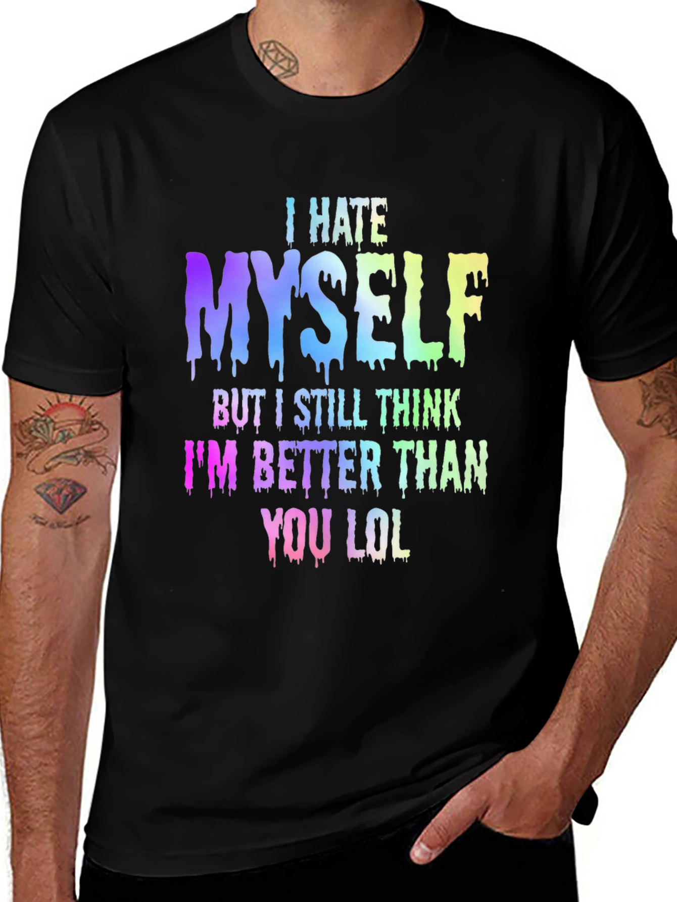 Variant 5 of I Hate Myself Funny Graphic Tee
