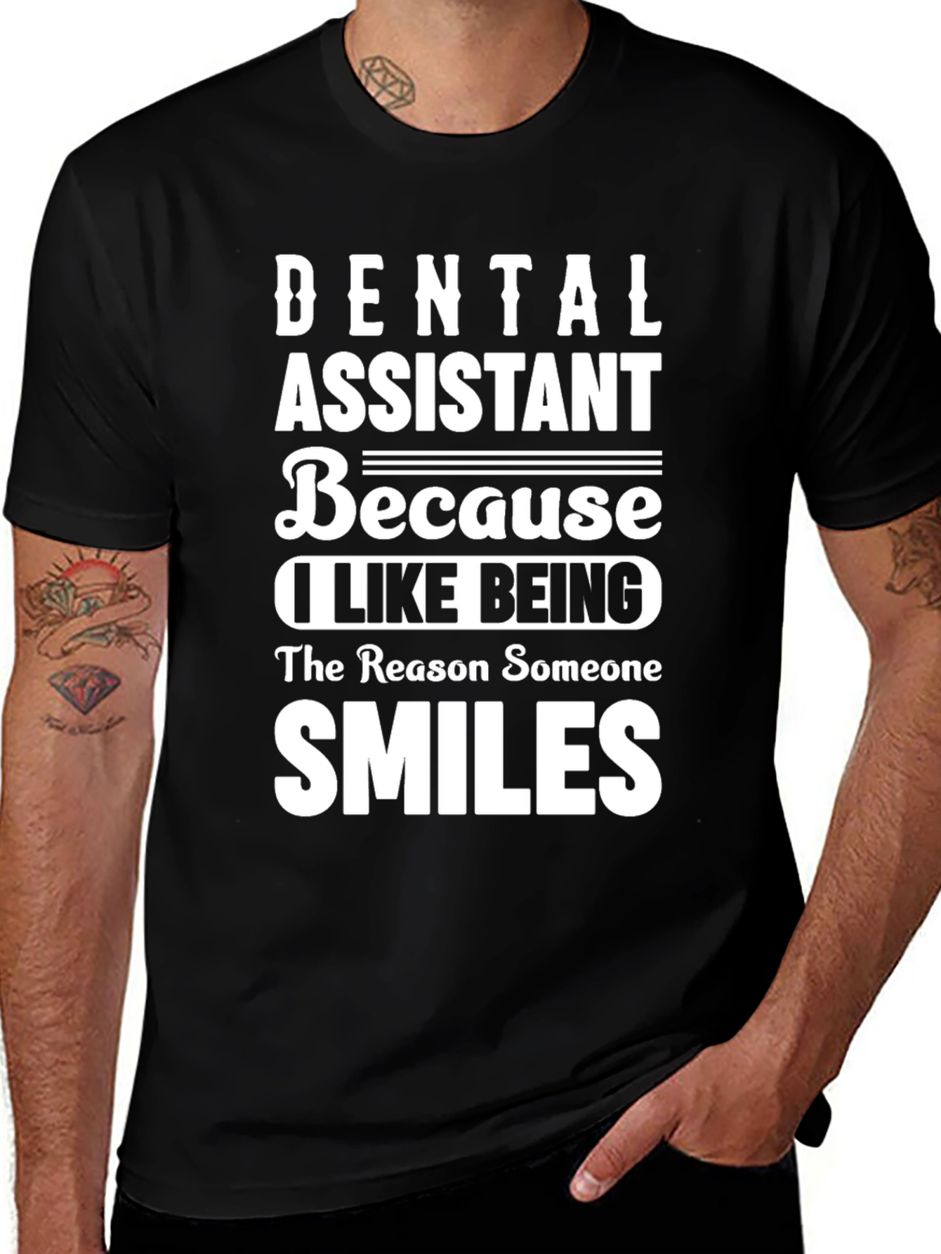Variant 14 of Dental Assistant T-Shirt - Because I Like Being...