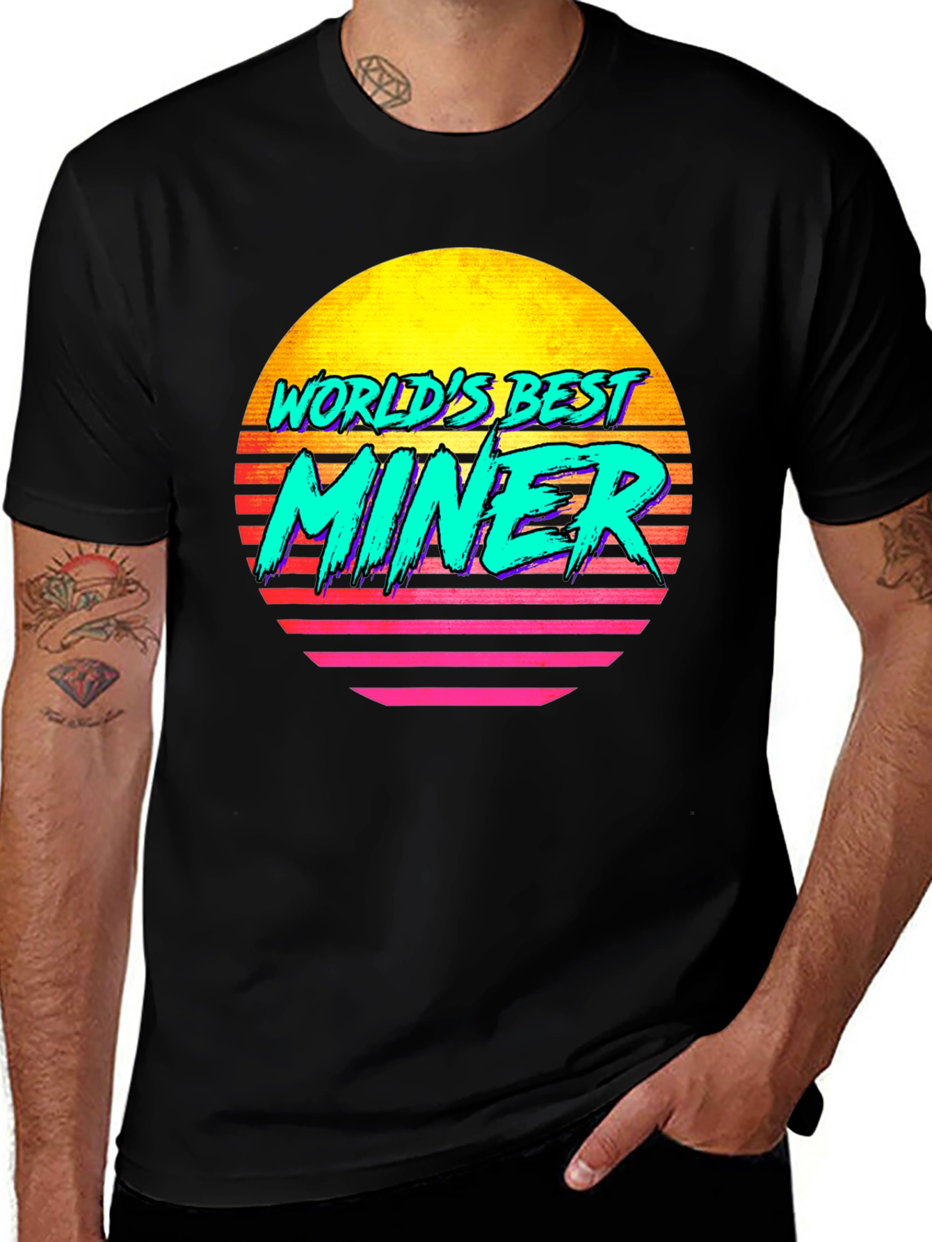 Variant 9 of Retro World's Best Miner Graphic T-Shirt