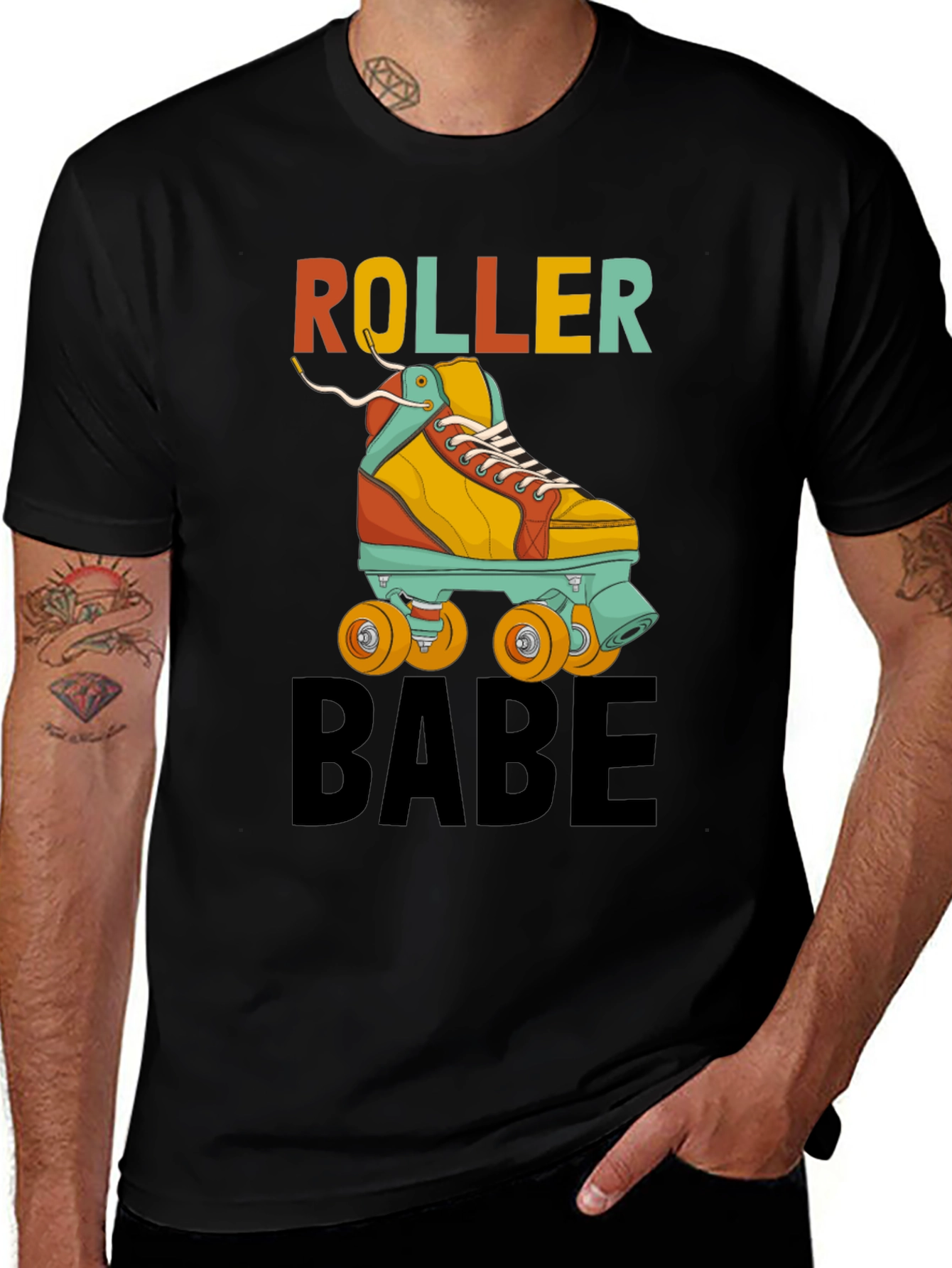 Variant 15 of Retro Roller Babe T-Shirt - Unisex