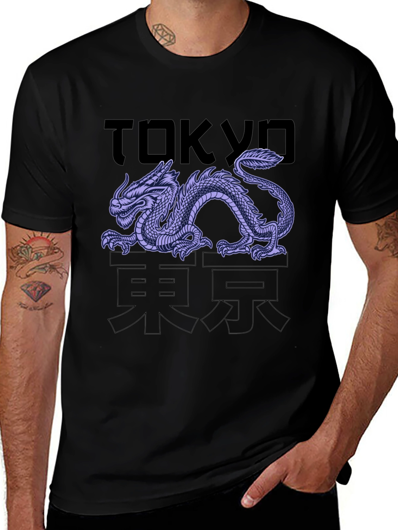 Variant 9 of Tokyo Dragon Graphic T-Shirt