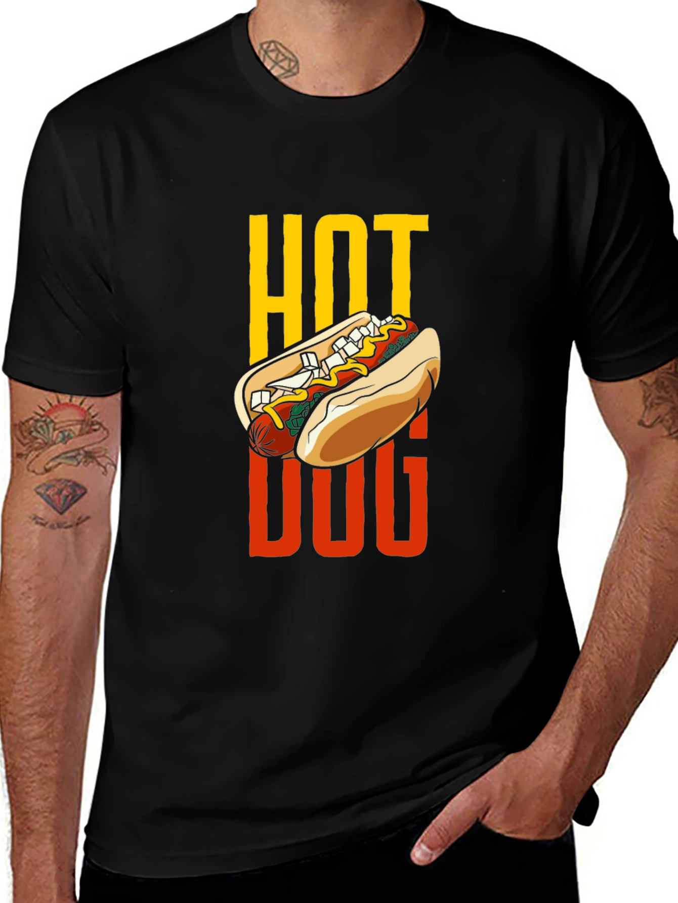 Variant 29 of Hot Dog Graphic Tee - Foodie T-Shirt