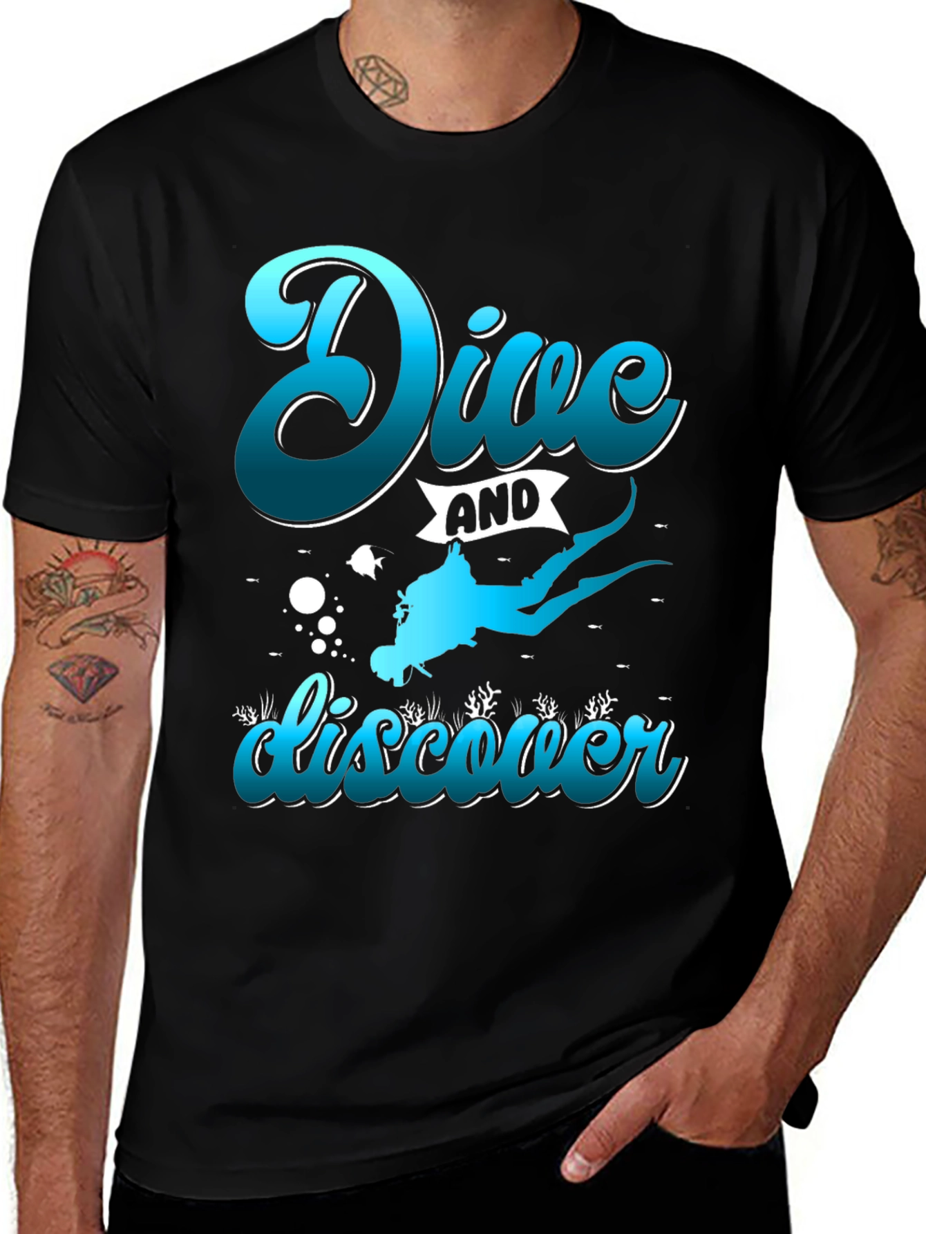 Dive and Discover Graphic T-Shirt