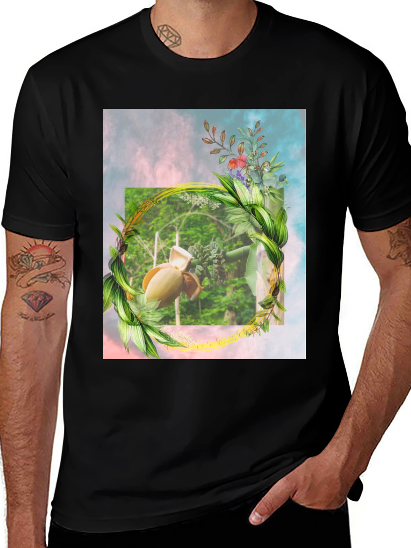 Variant 7 of Botanical Banana Blossom Graphic T-Shirt