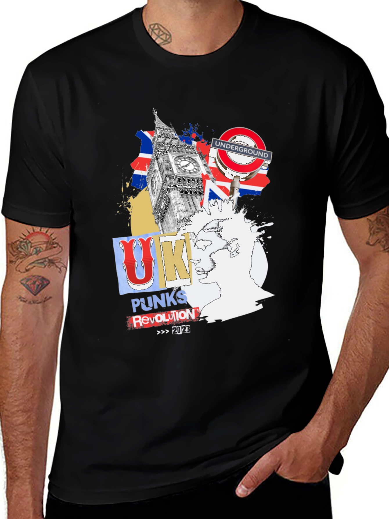 UK Punk Revolution Graphic T-Shirt