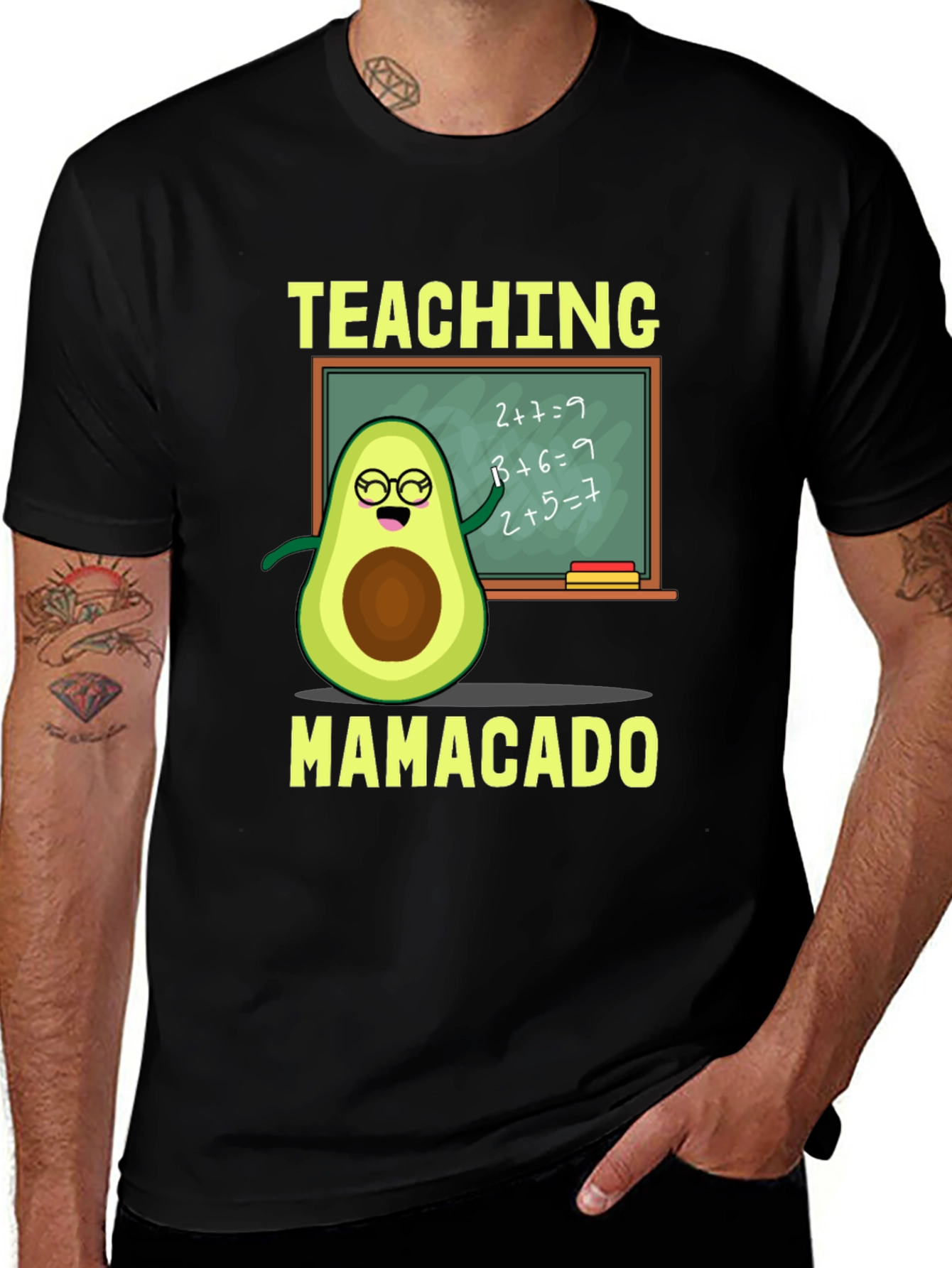 Variant 18 of Teaching Mamacado T-Shirt Funny Avocado Teacher Tee