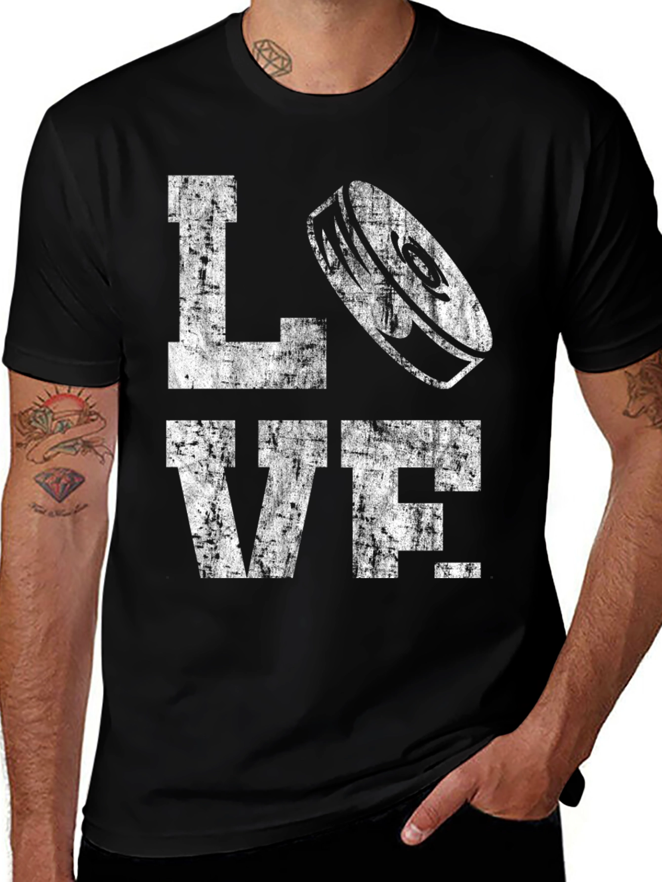 Variant 18 of Hockey LOVE Graphic T-Shirt