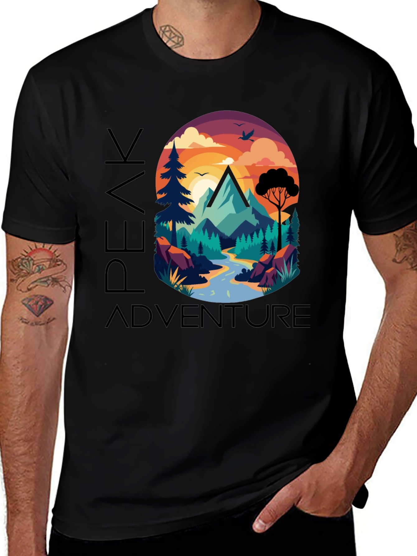 Variant 10 of Peak Adventure Graphic T-Shirt