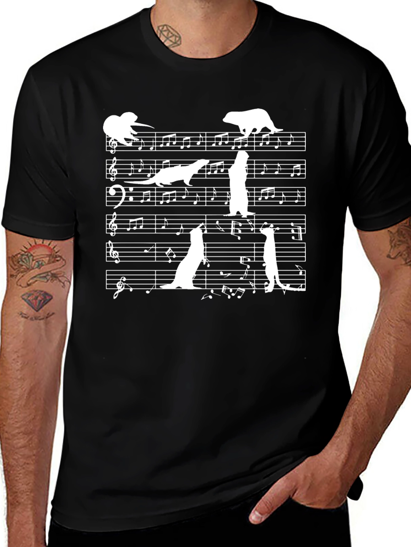Variant 18 of Musical Meerkat Graphic T-Shirt