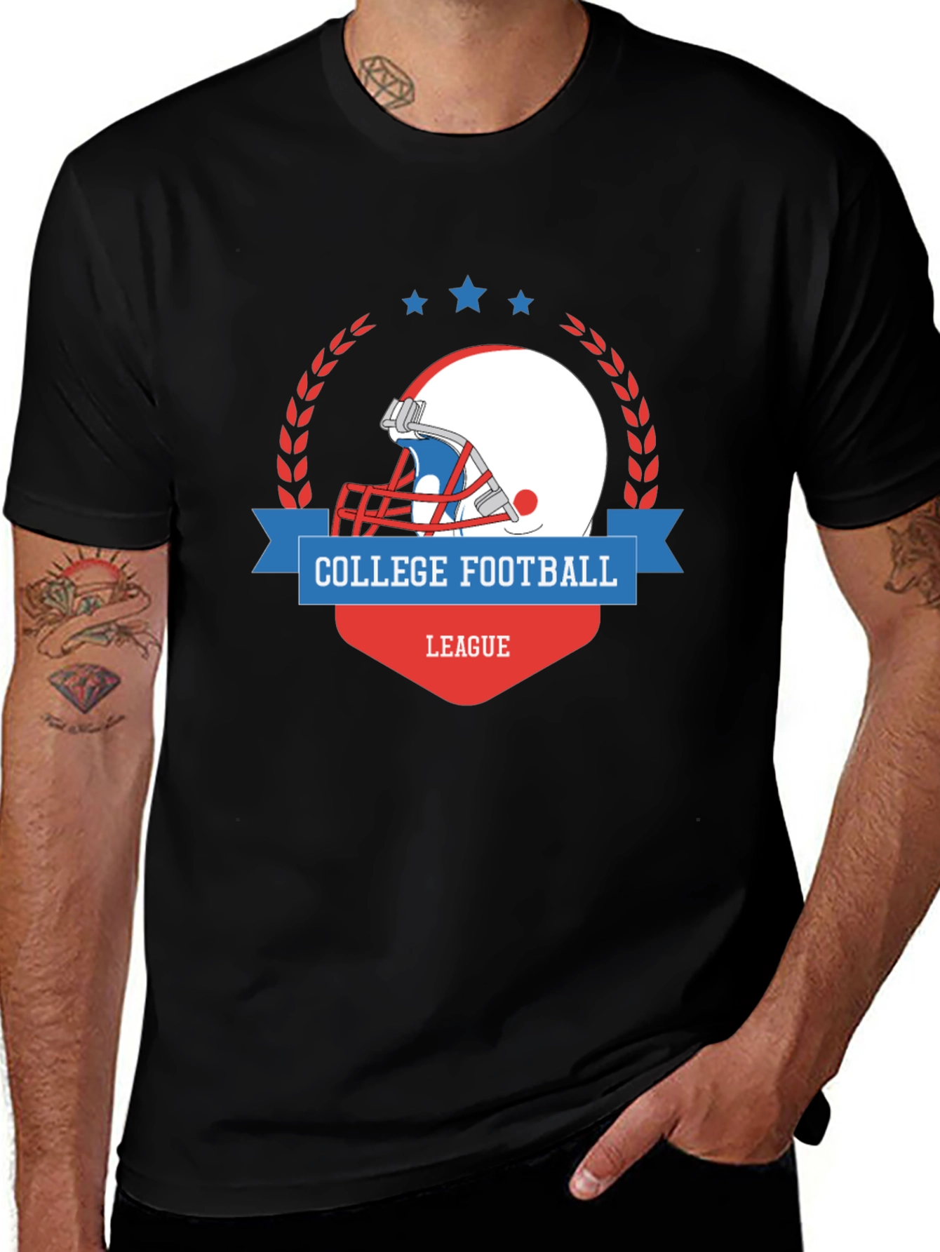 Variant 23 of College Football League Graphic T-Shirt