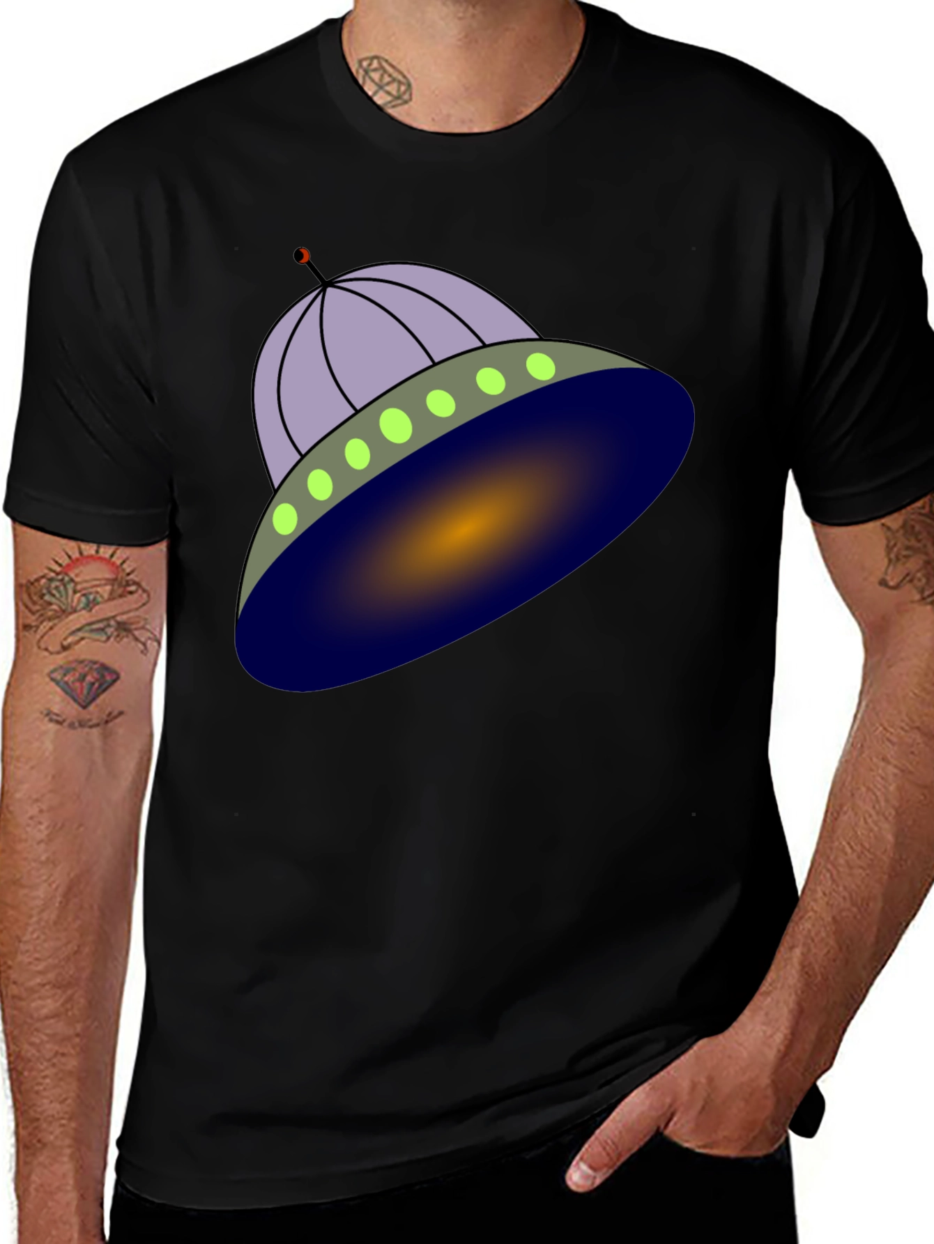 UFO Graphic Tee - Sci-Fi Alien Spaceship T-Shirt
