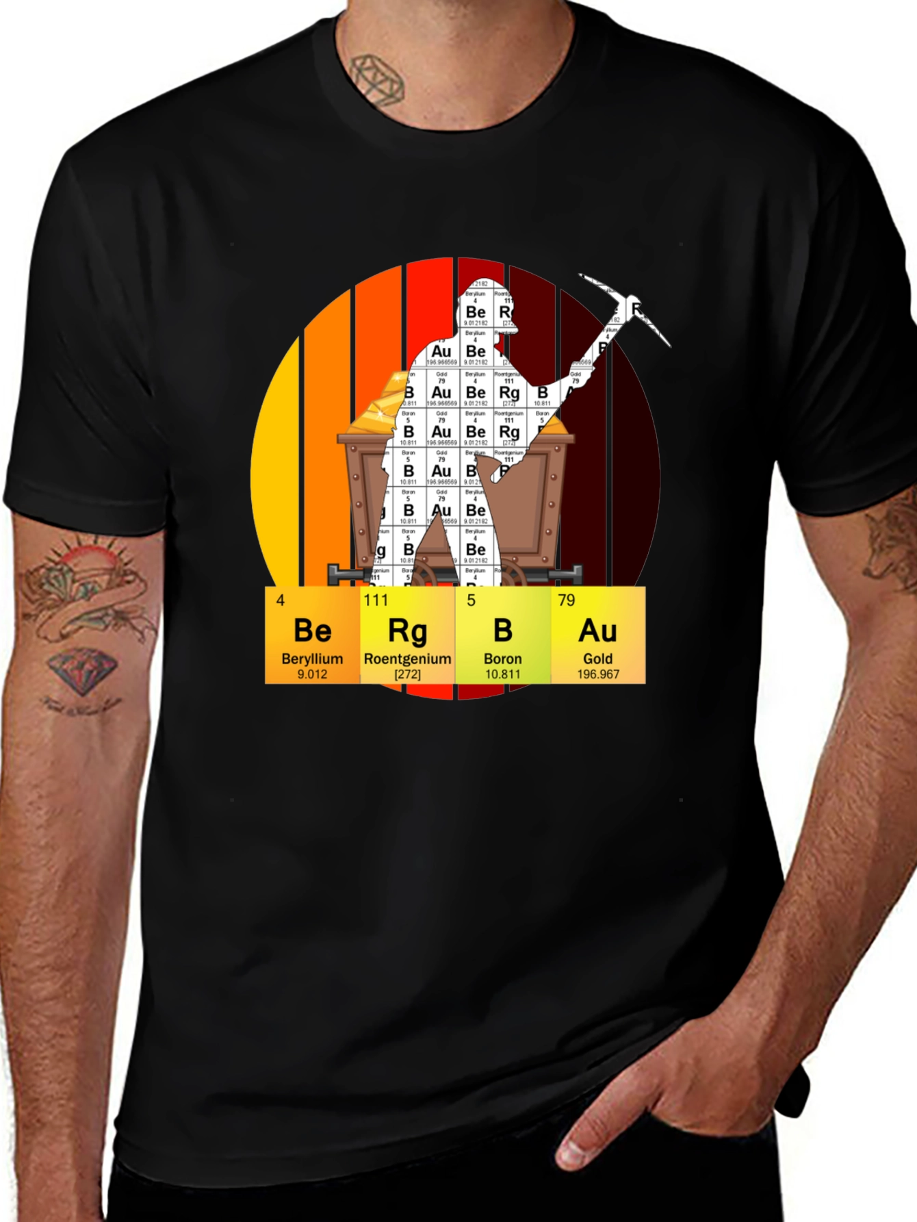 Periodic Table Gold Mining T-Shirt