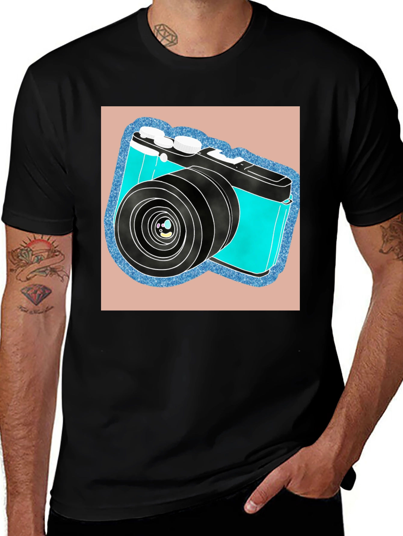 Variant 30 of Retro Camera Graphic Tee - Cool Photographer Shirt