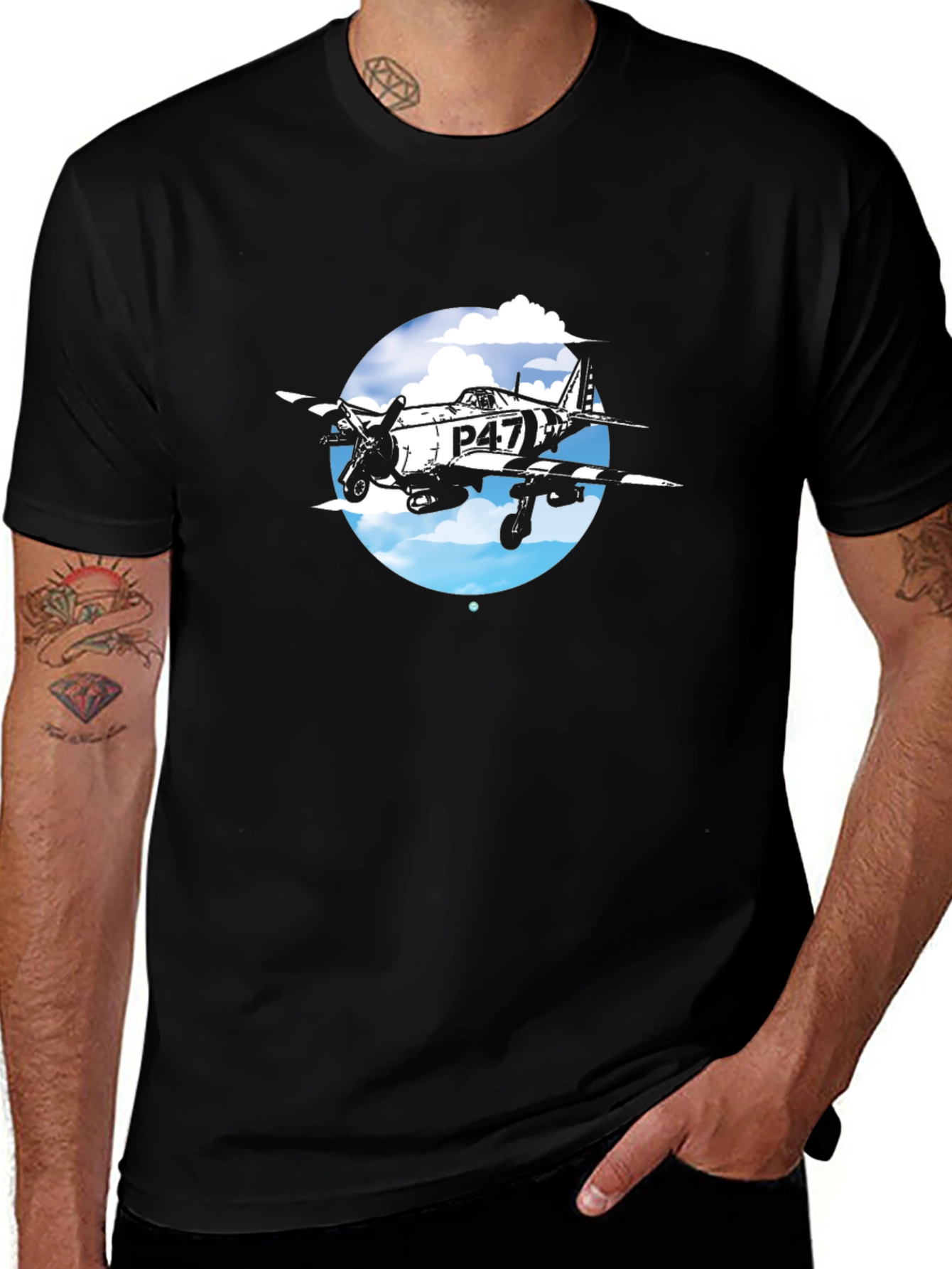 Variant 29 of P-47 Thunderbolt Airplane T-Shirt
